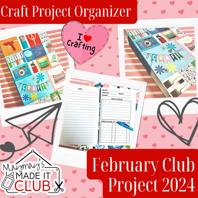 February 2024 Craft Project Organizer Book