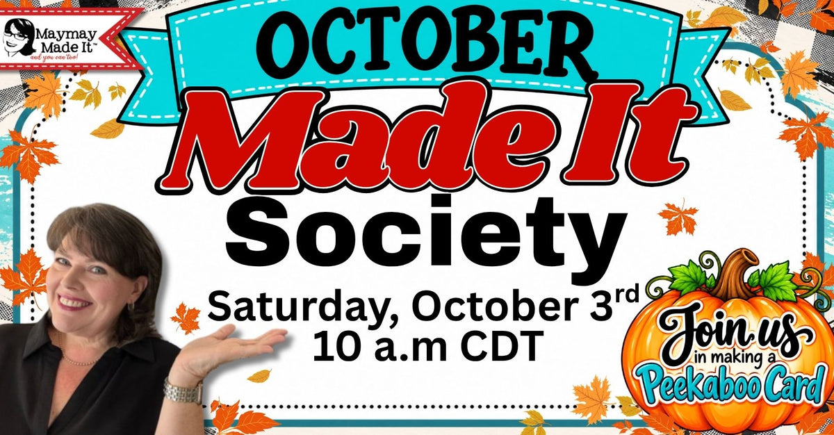 October Made It Society Peekaboo Card