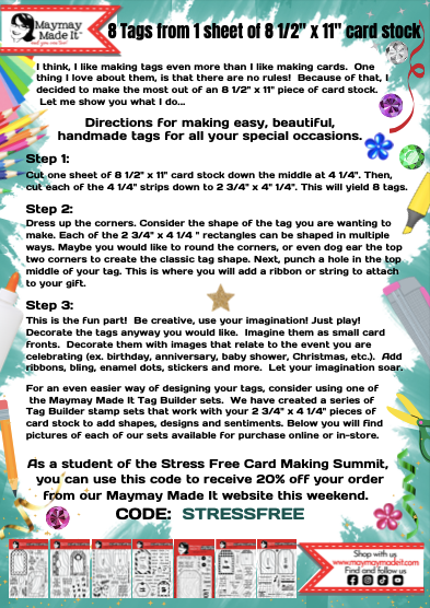 LET'S MAKE THE MOST OF ONE SHEET OF CARDSTOCK