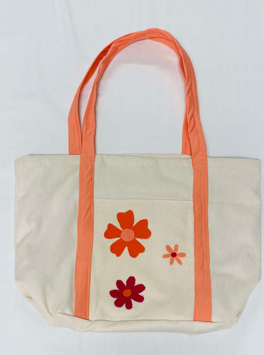 IN PERSON - Craft-A-Cropolis 2025 Sew Charming's Large Canvas Tote Bag